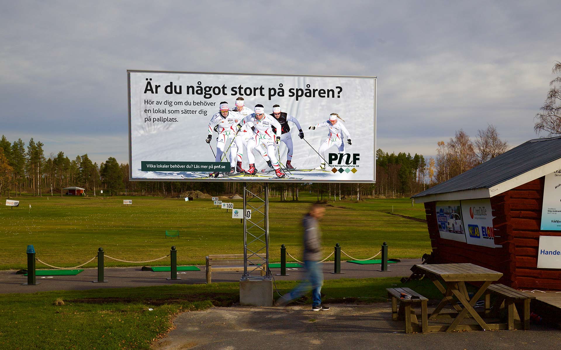 LED-skärm på Piteå Golfklubb