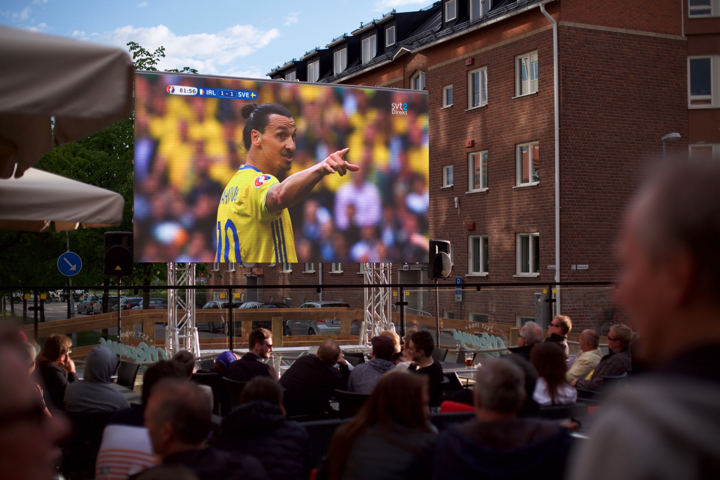 Lets Display LED Storbildsskärm visar Fotbolls-EM